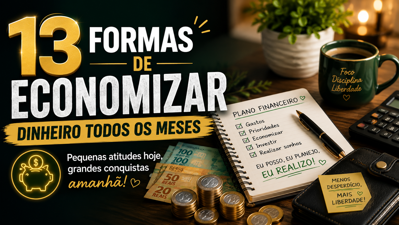 13 maneiras simples de economizar dinheiro todos os meses